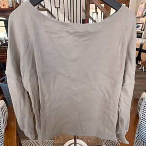 Casual Women's Gray Sweatshirt